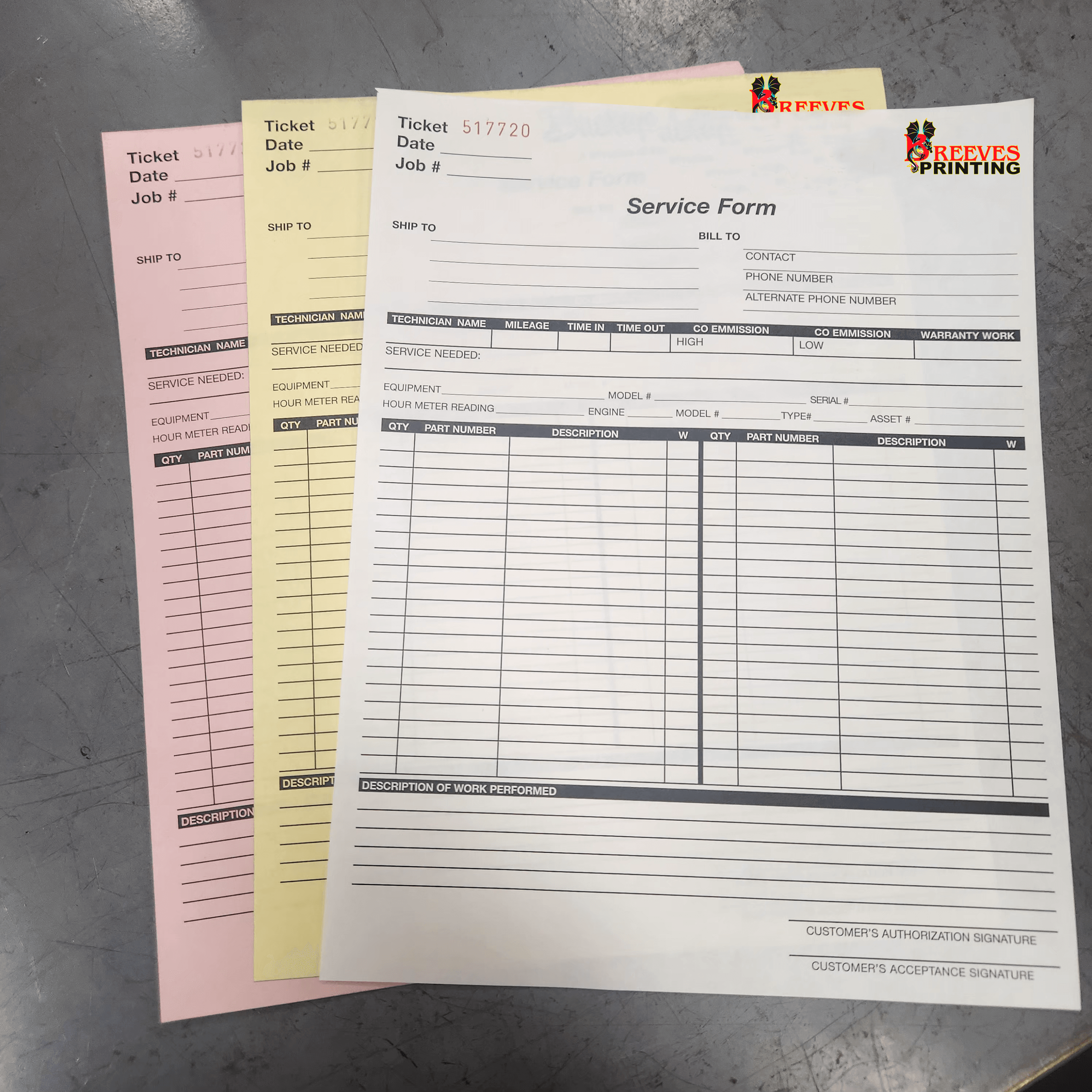 Business Forms NCR