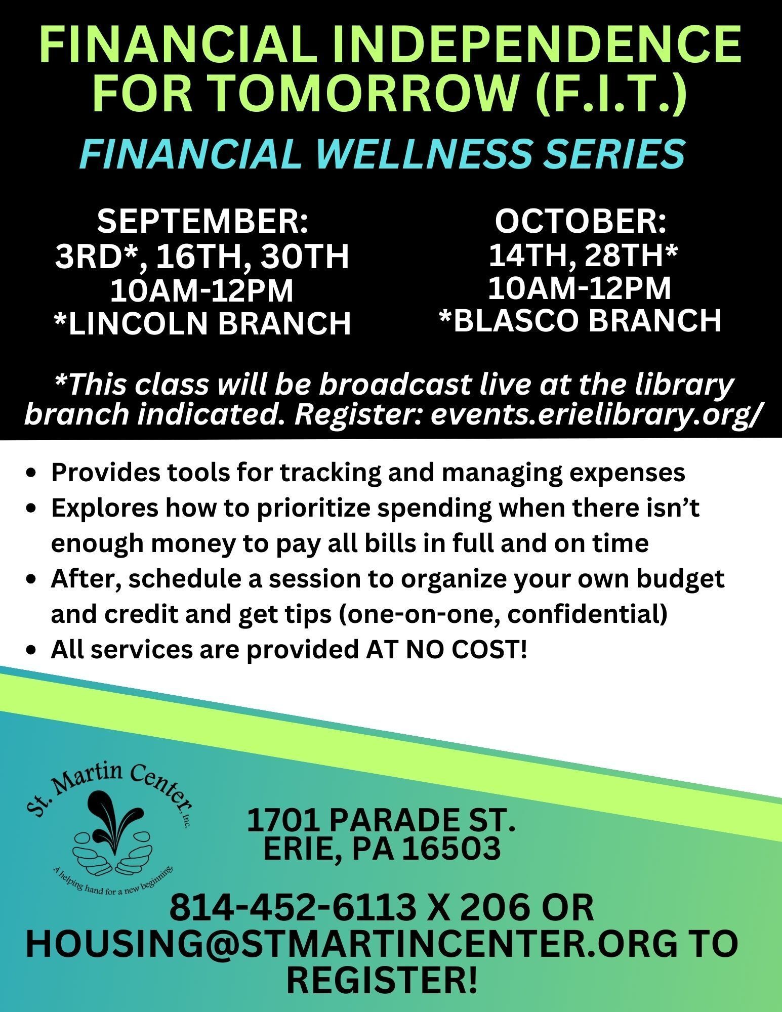 Financial Wellness - Sept/Oct