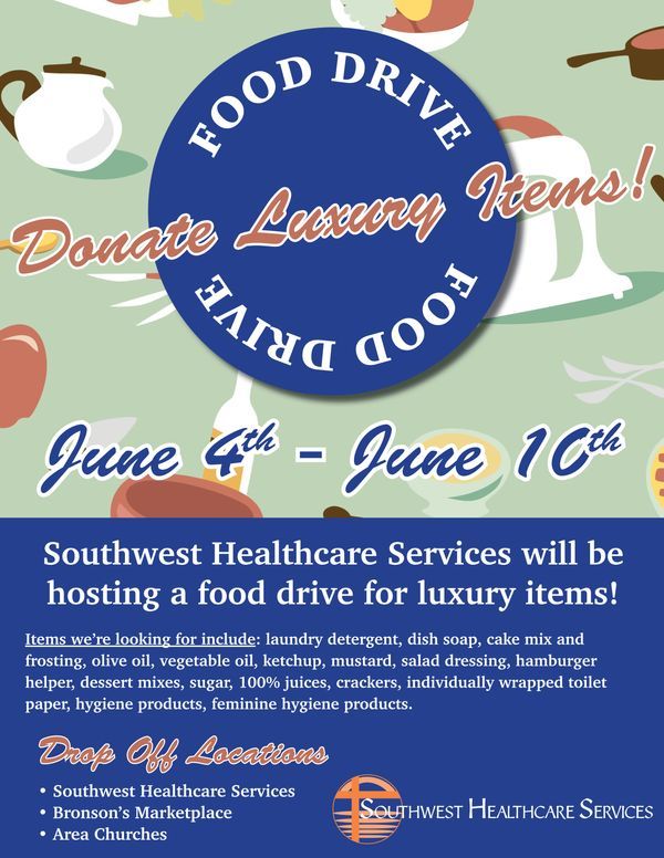 2022 Southwest Healthcare Services Luxury Food Drive Get Involved