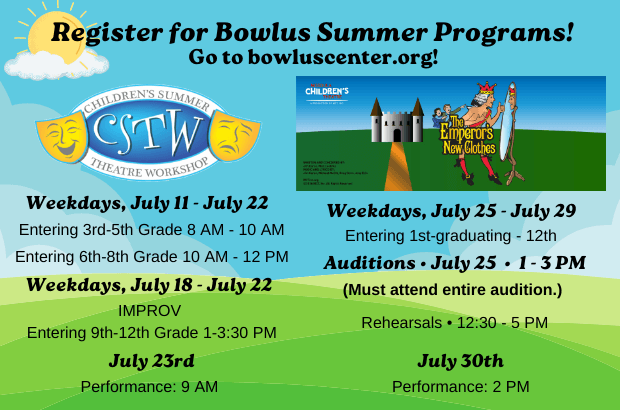 Register for Bowlus Summer Programs!