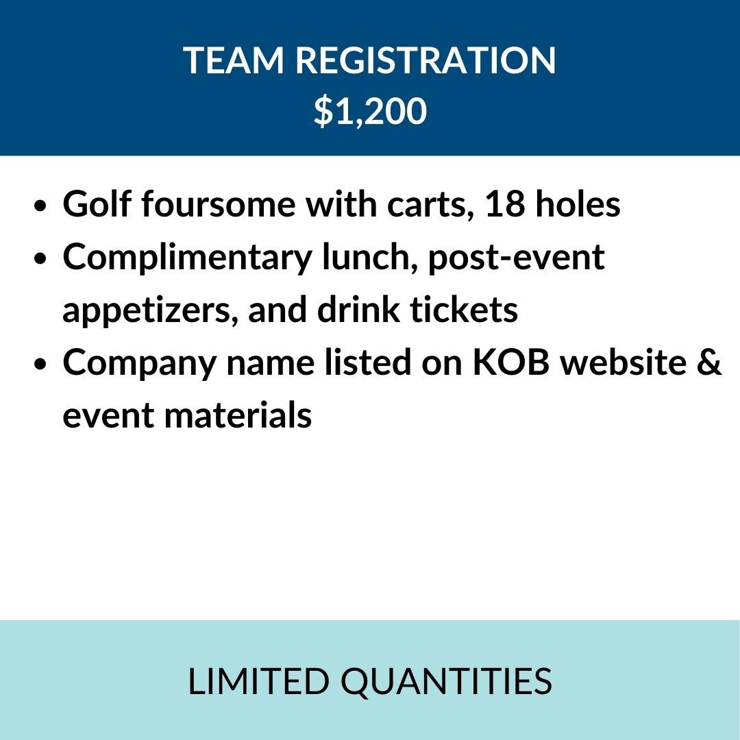 $1,200 Golf Foursome Registration (Team Only) 