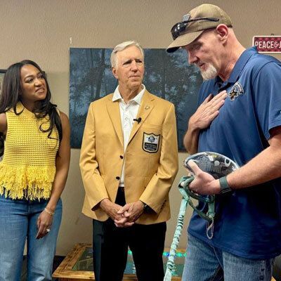 A surprise recognition for a quiet leader