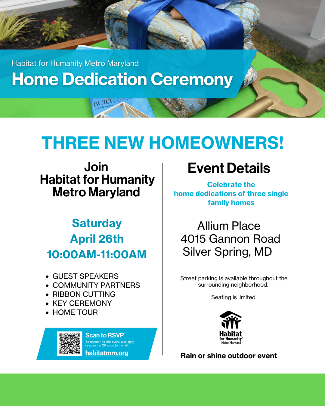 Allium Place - Home Dedication Ceremony