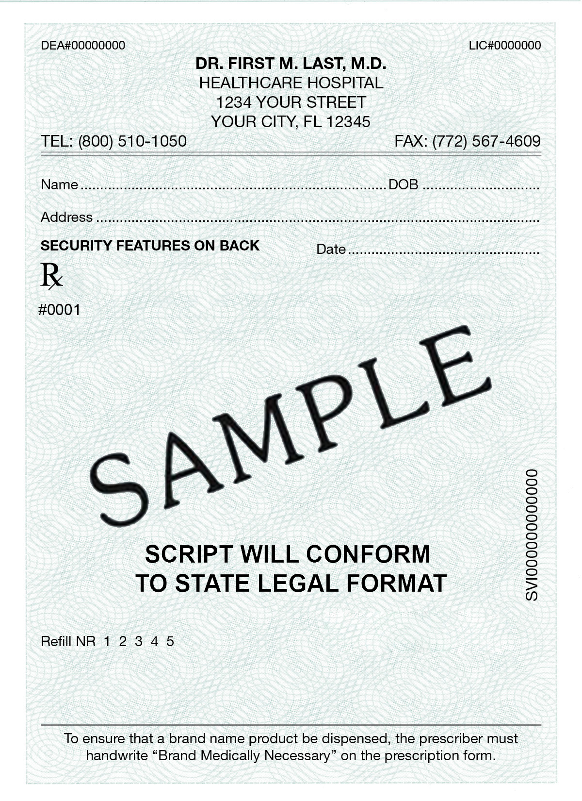 3. Wyoming Numbered Rx