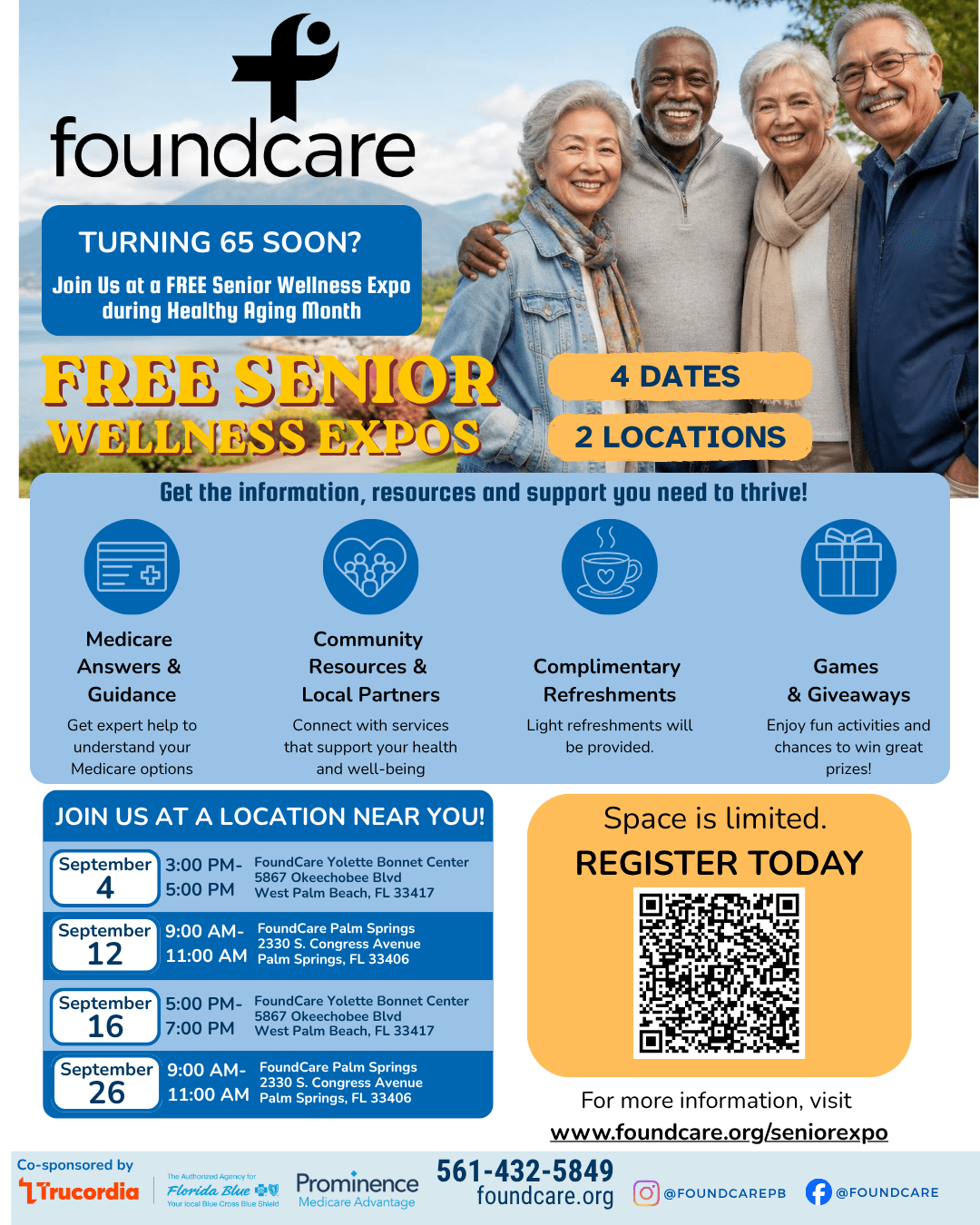 FoundCare Invites Seniors to Free Wellness Expos During Healthy Aging Month in September