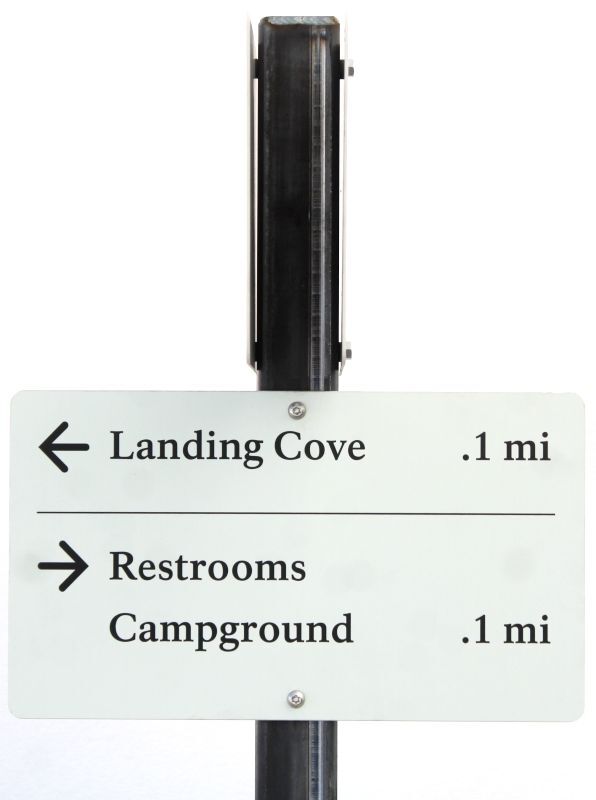 G16156 - Carved Directional Sign for "Landing Cove" 