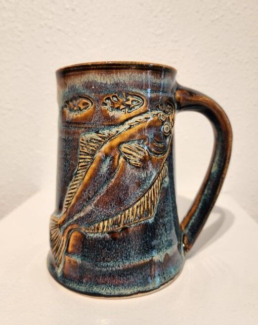 Halibut Mug (Blue) - Mary Hardcastle-Gebhard