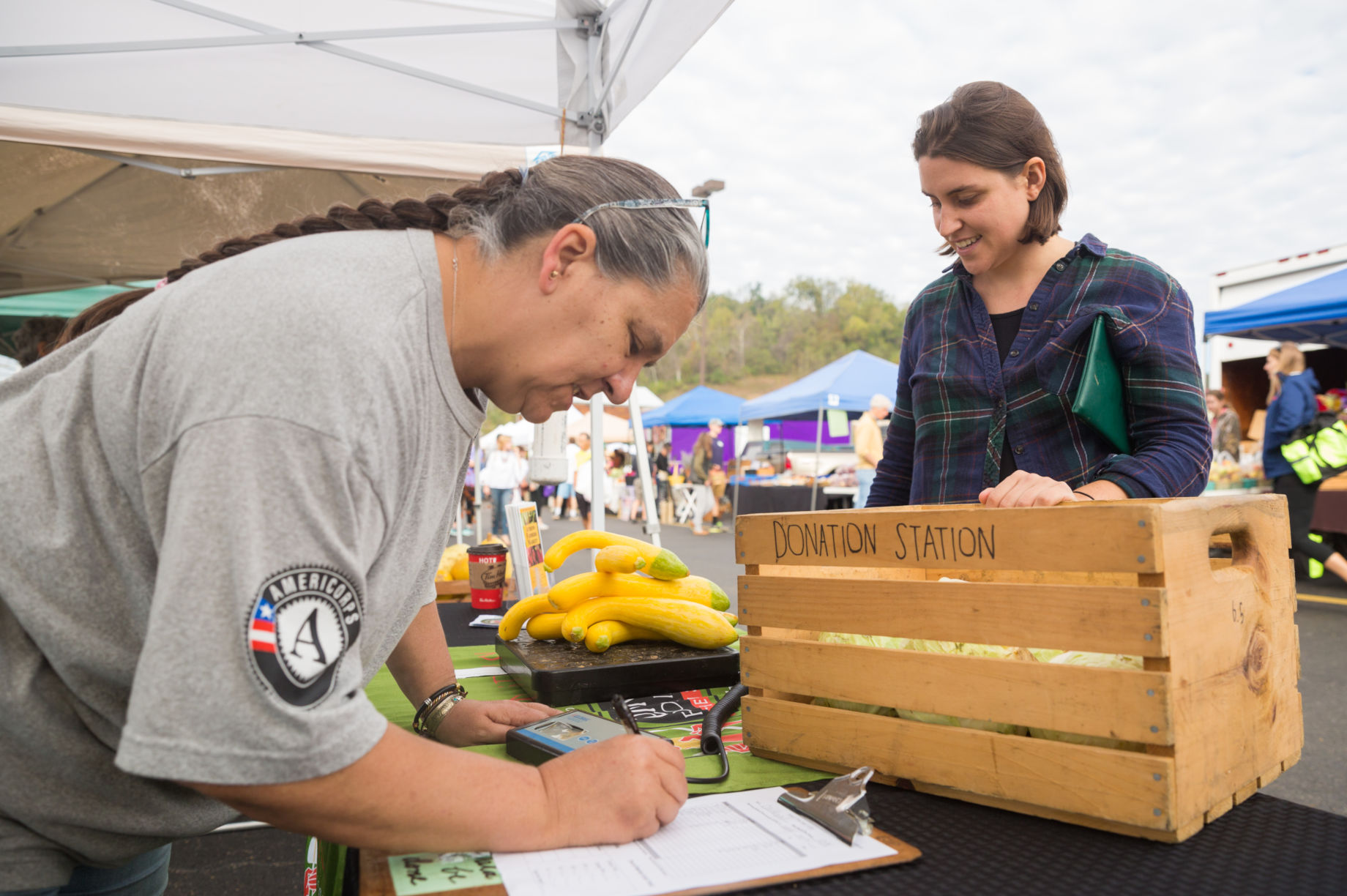 Athens Farmers Market Donation Station Volunteer
