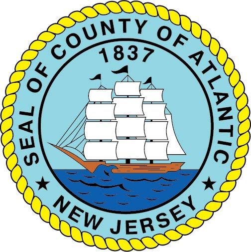 CP-1060 -  Plaque of the Seal of  Atlantic County, New Jersey, Giclee