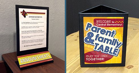 Tabletop signs deals