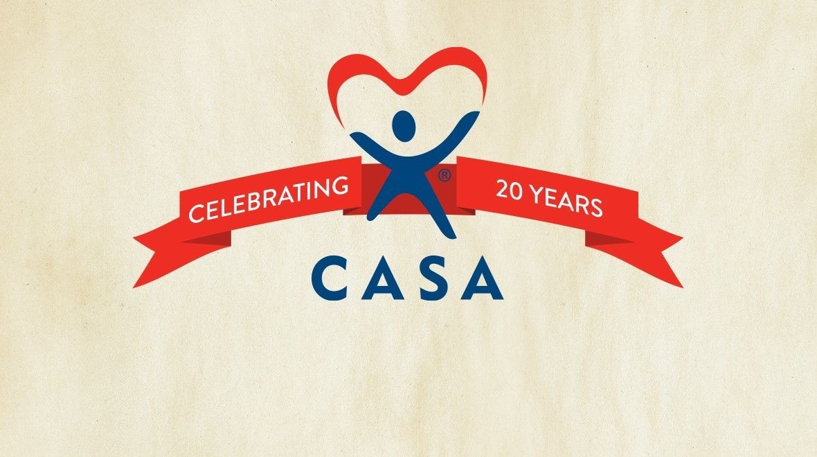CASA for Children 20th anniversary logo