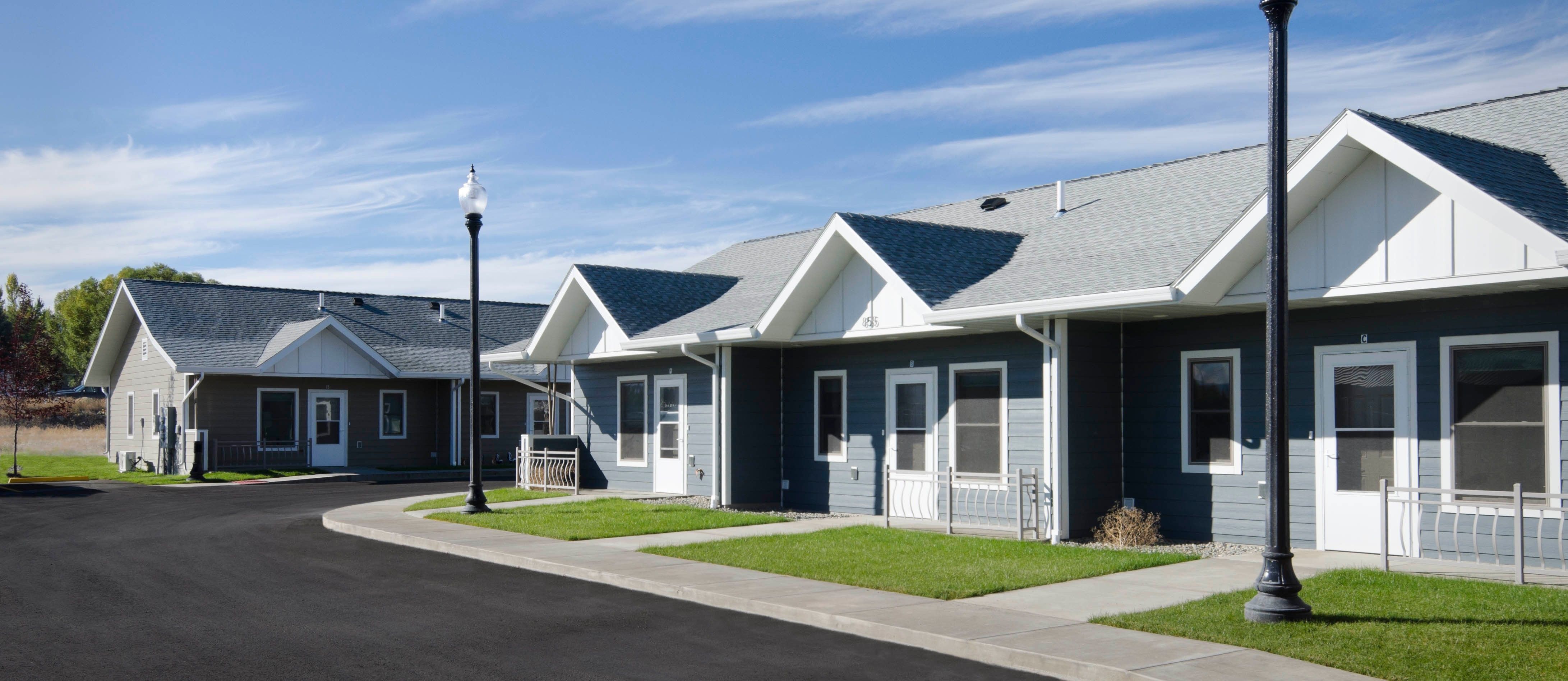 Pictured: Outdoor photo of River Rock residences in Helena, MT. 
