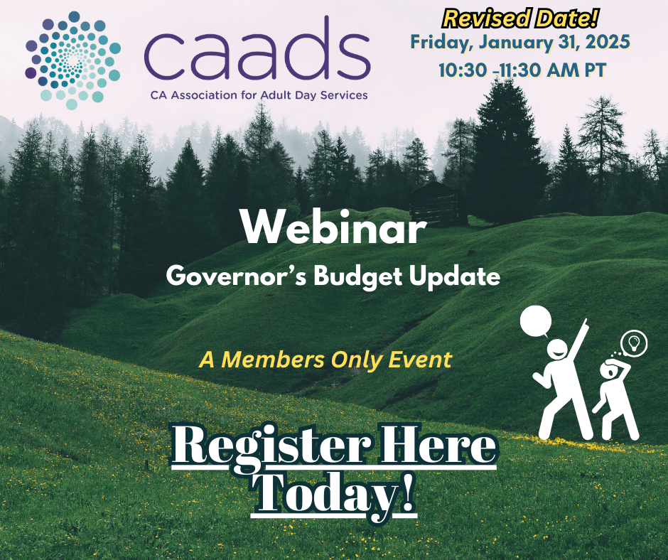 CAADS Webinar: Governor's Budget Update annoucement