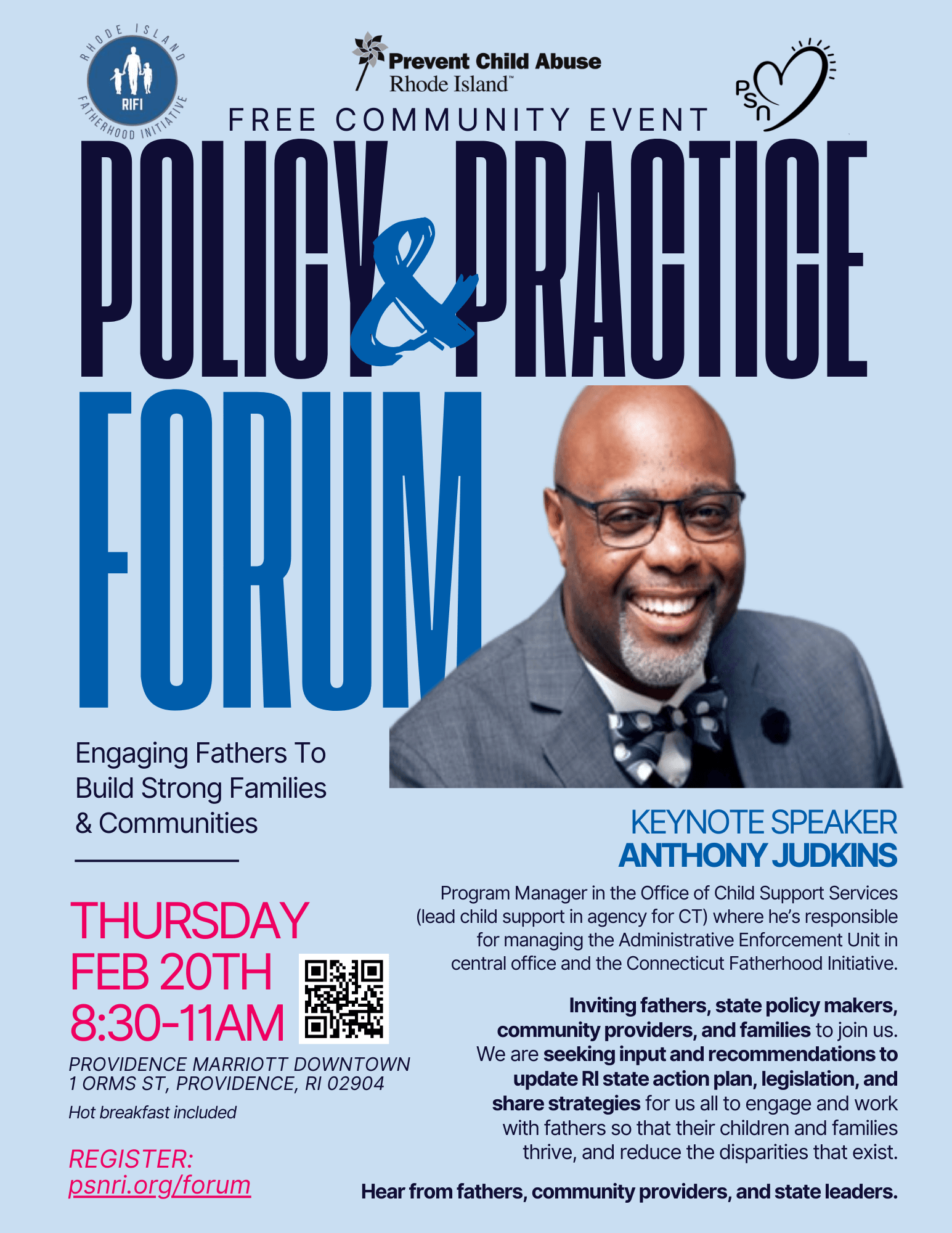 Policy & Practice Forum: Engaging Rhode Island Fathers To Build Strong Families & Communities