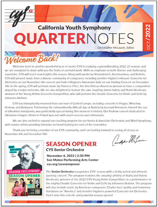 October 2022 Quarter Notes