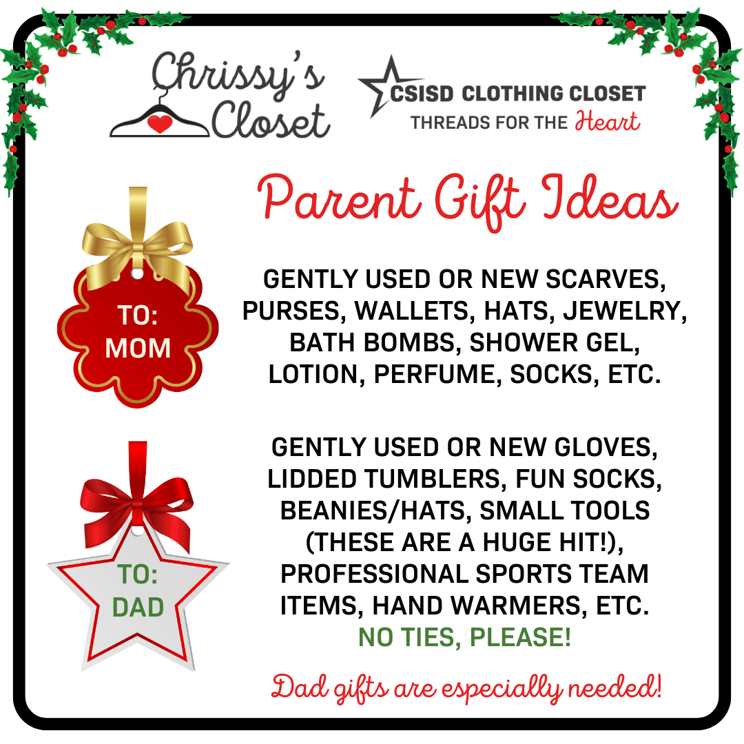 A list of gift ideas for Moms and Dads