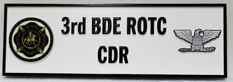 LP-9071 - Command Position (CDR)  Name Plaque for Air Force ROTC 