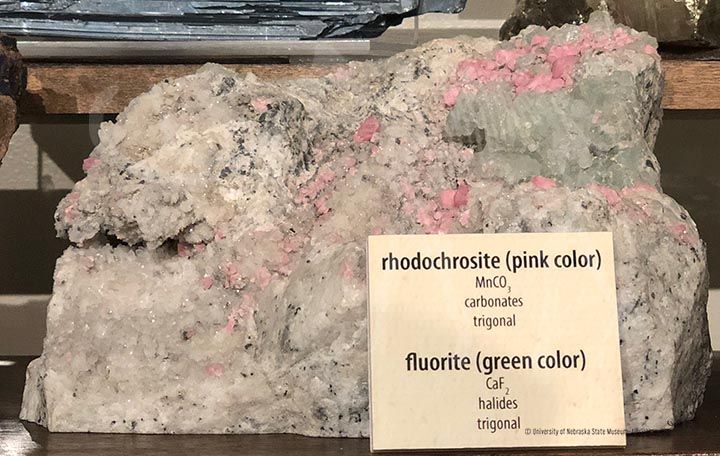 Rhodochrosite and Fluorite