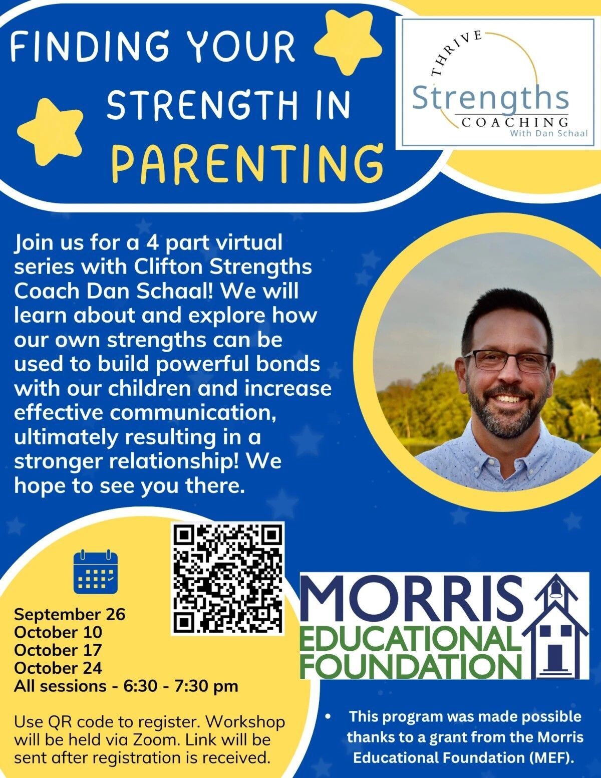 Parent Education: Finding Your Strength in Parenting (Click here for flyer)