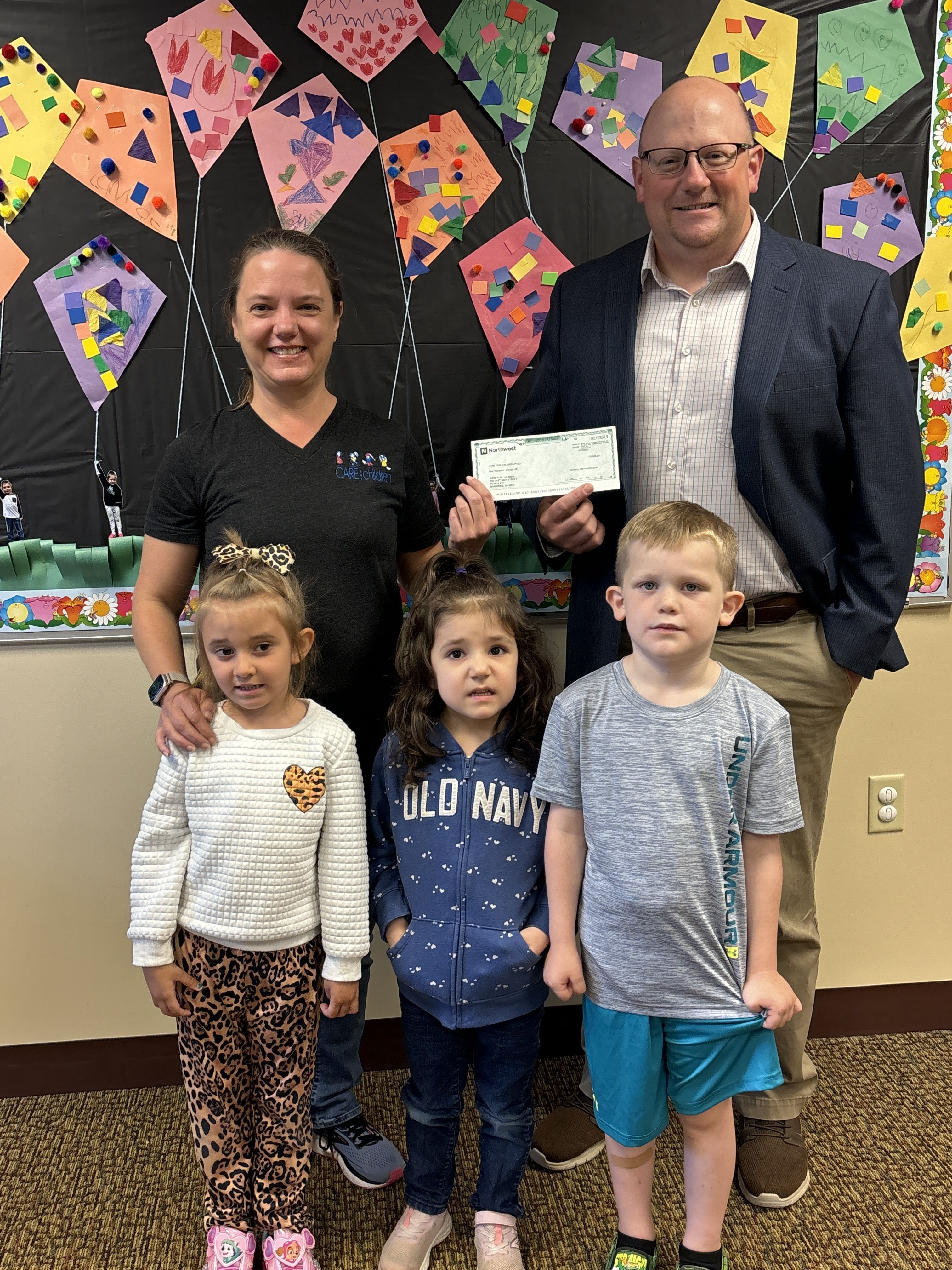 Northwest Bank Makes Contribution to Preschool Scholarship Fund at CARE for Children