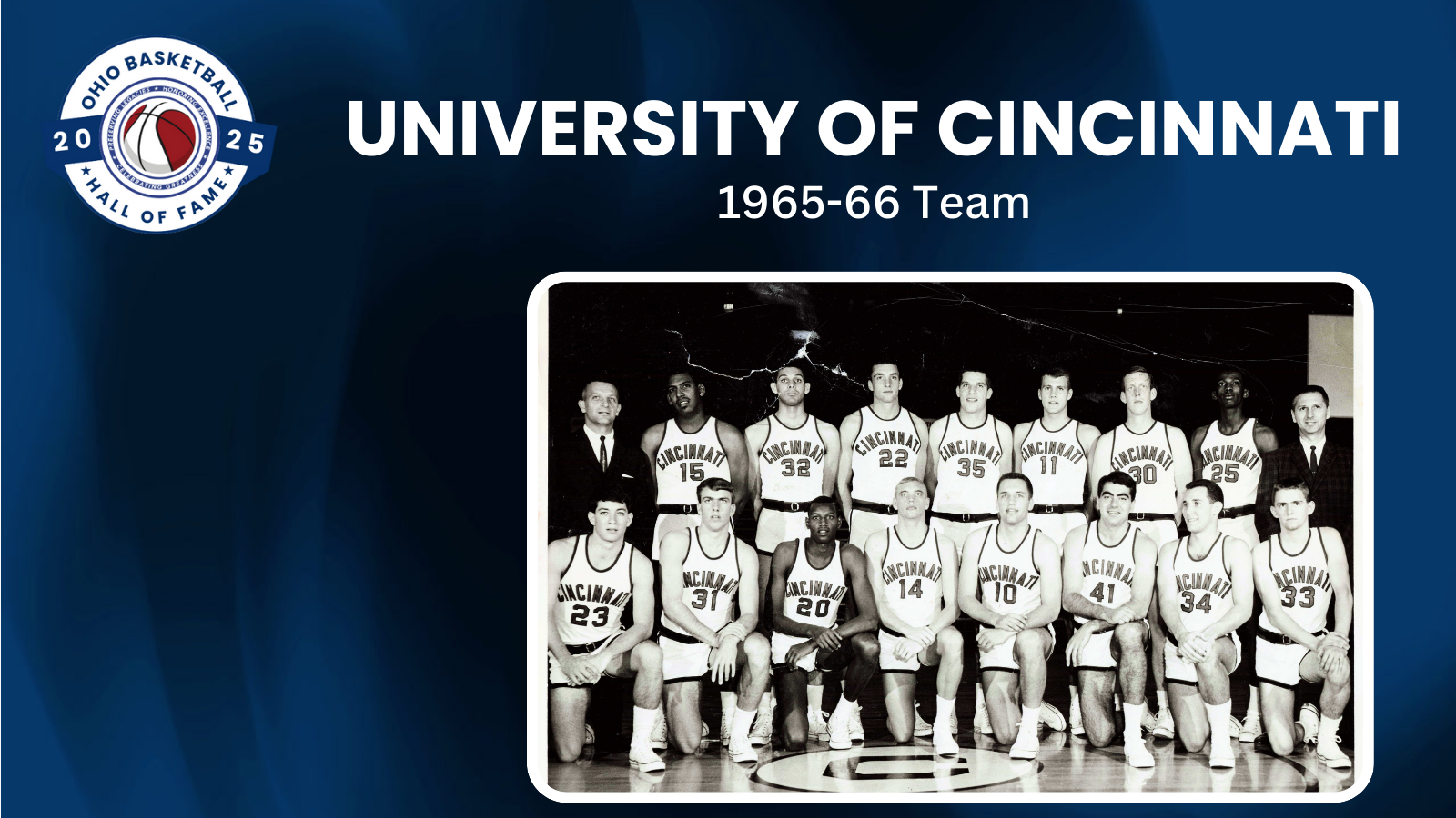 University of Cincinnati Men's 1966 Team