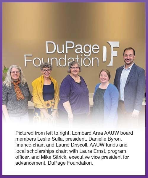 Lombard Area AAUW Dickson/Mosillo Scholarship Fund Created to Honor Late Members