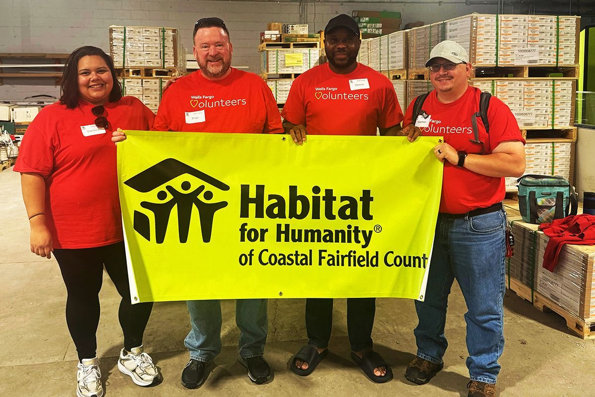 Habitat for Humanity of Coastal Fairfield County receives $15,000 grant from Wells Fargo to expand access to affordable homes in Bridgeport, CT