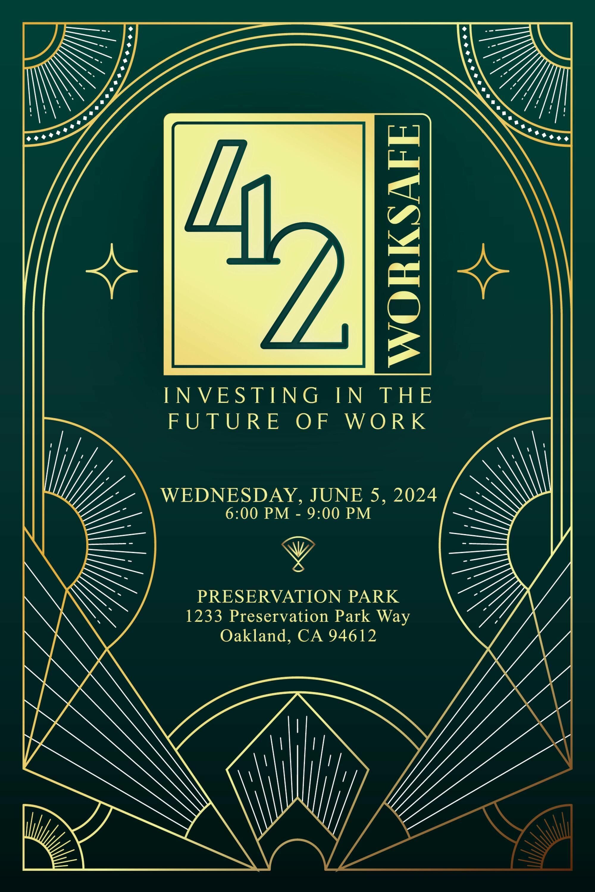 June 5th, 2024 - Worksafe's 42nd Anniversary Celebration