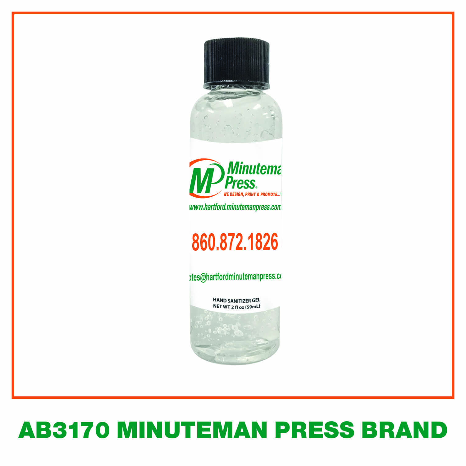 Hand Sanitizer 2oz Minuteman Press Brand