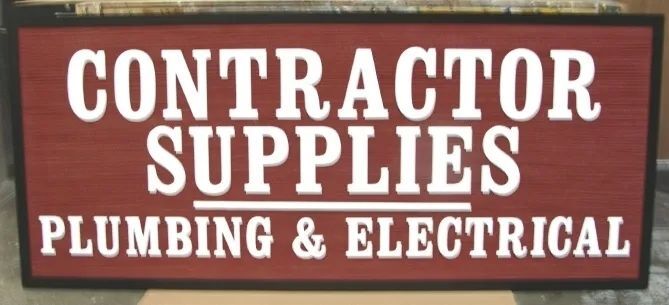  SC38430 - Contractor Supply (Plumbing and Electrical) Sign