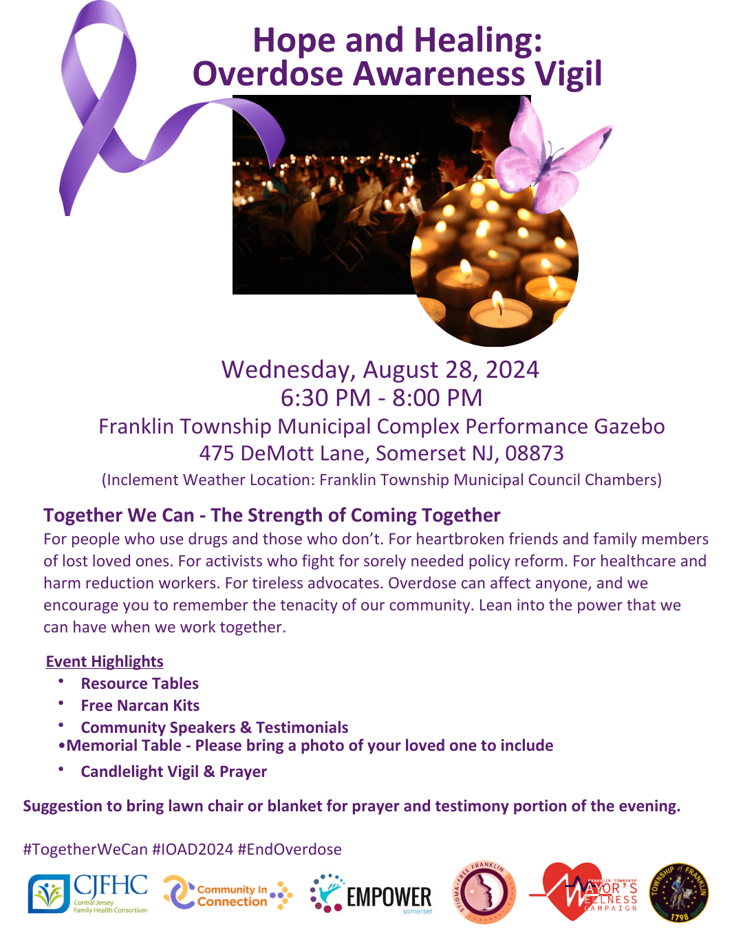 Together We Can – Perinatal Addiction Prevention Project Overdose Awareness Day 2024