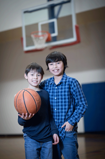 Rockfeld sons in the J Gymnasium c2019