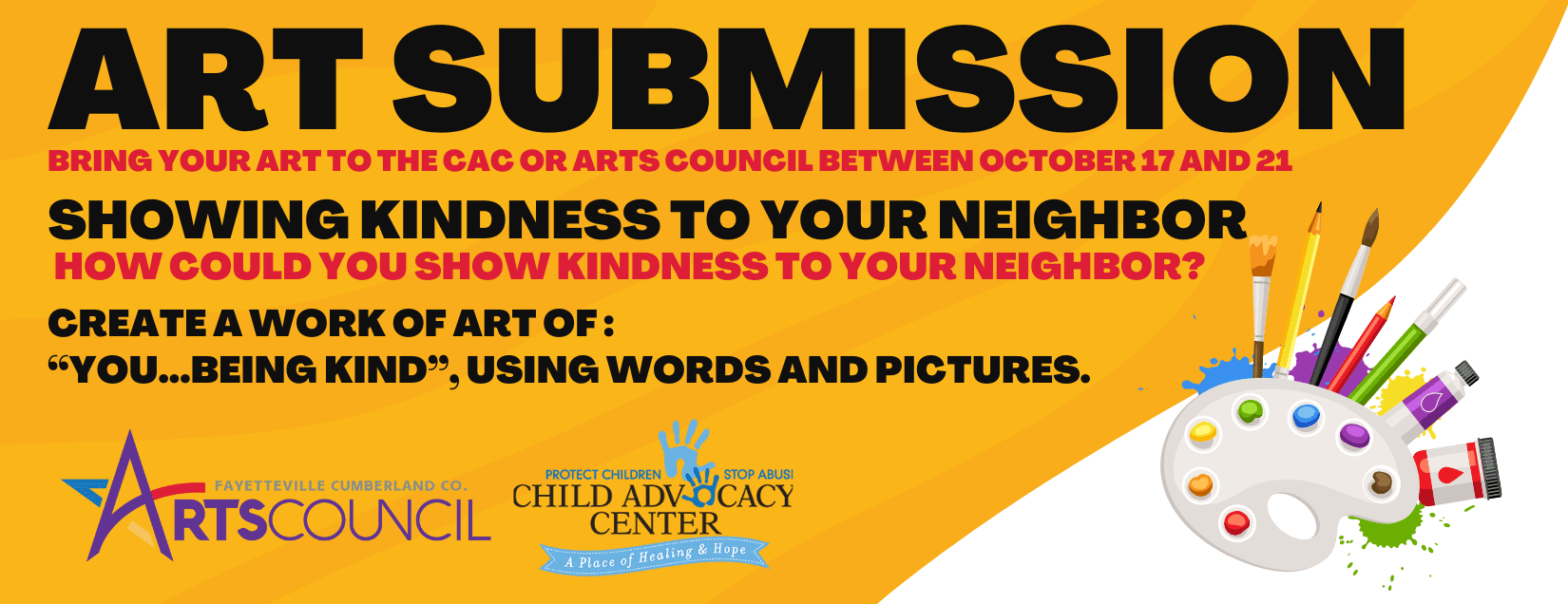 Submit Your Art between October 17-October 21! Art Contest for Child Abuse Prevention