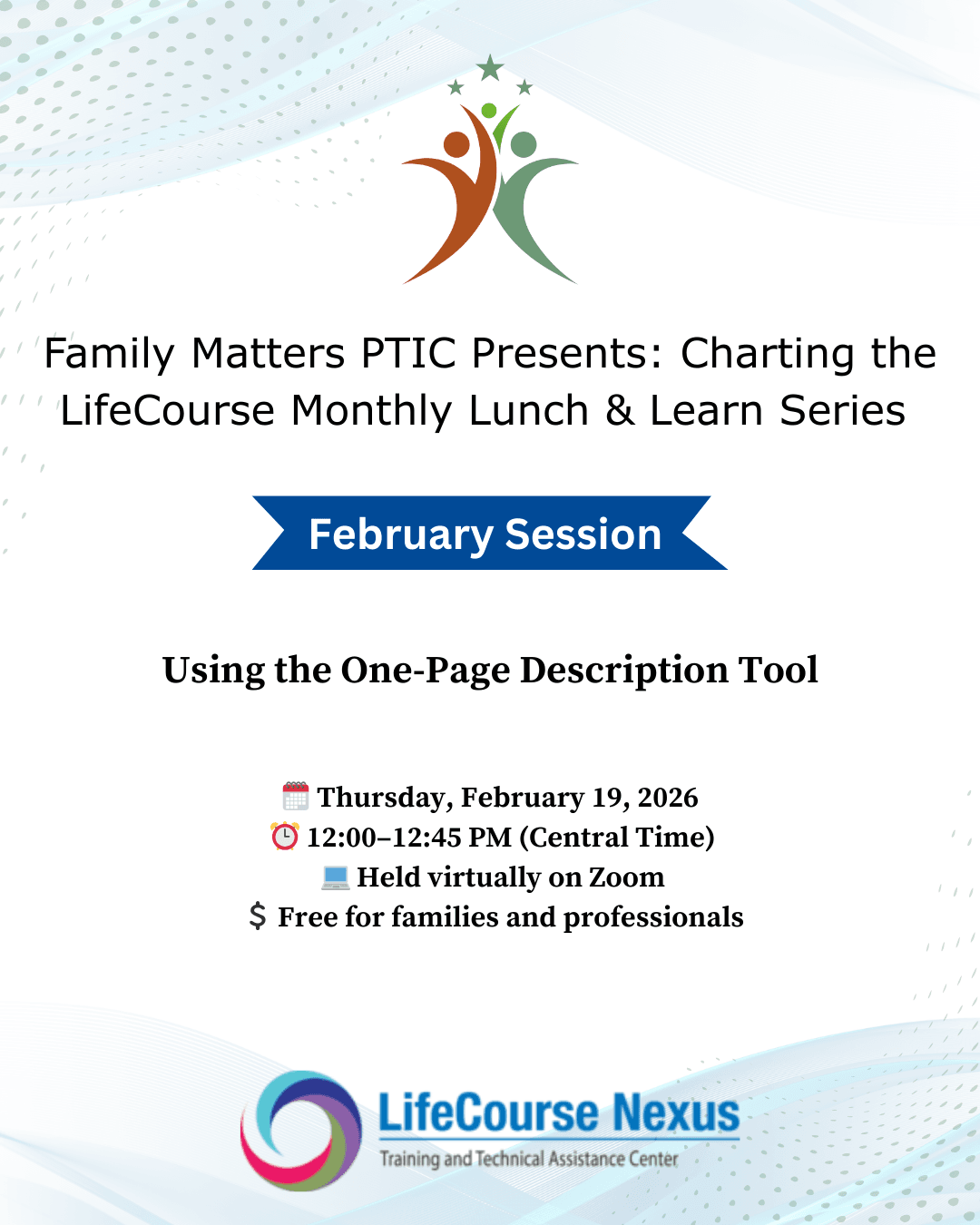 Charting the LifeCourse Interactive Monthly Series