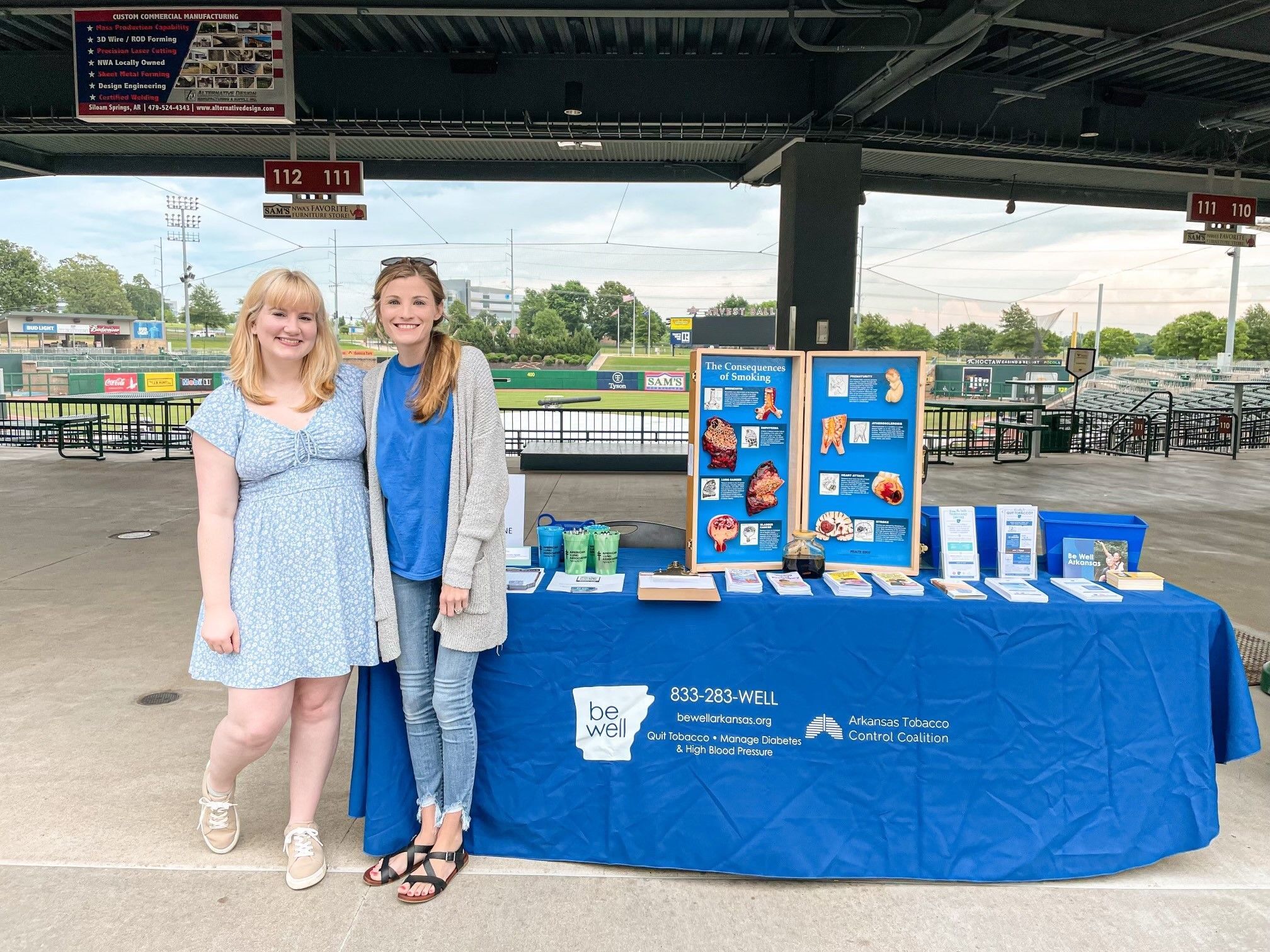 Health Promotions staff at the Natural Ballgame