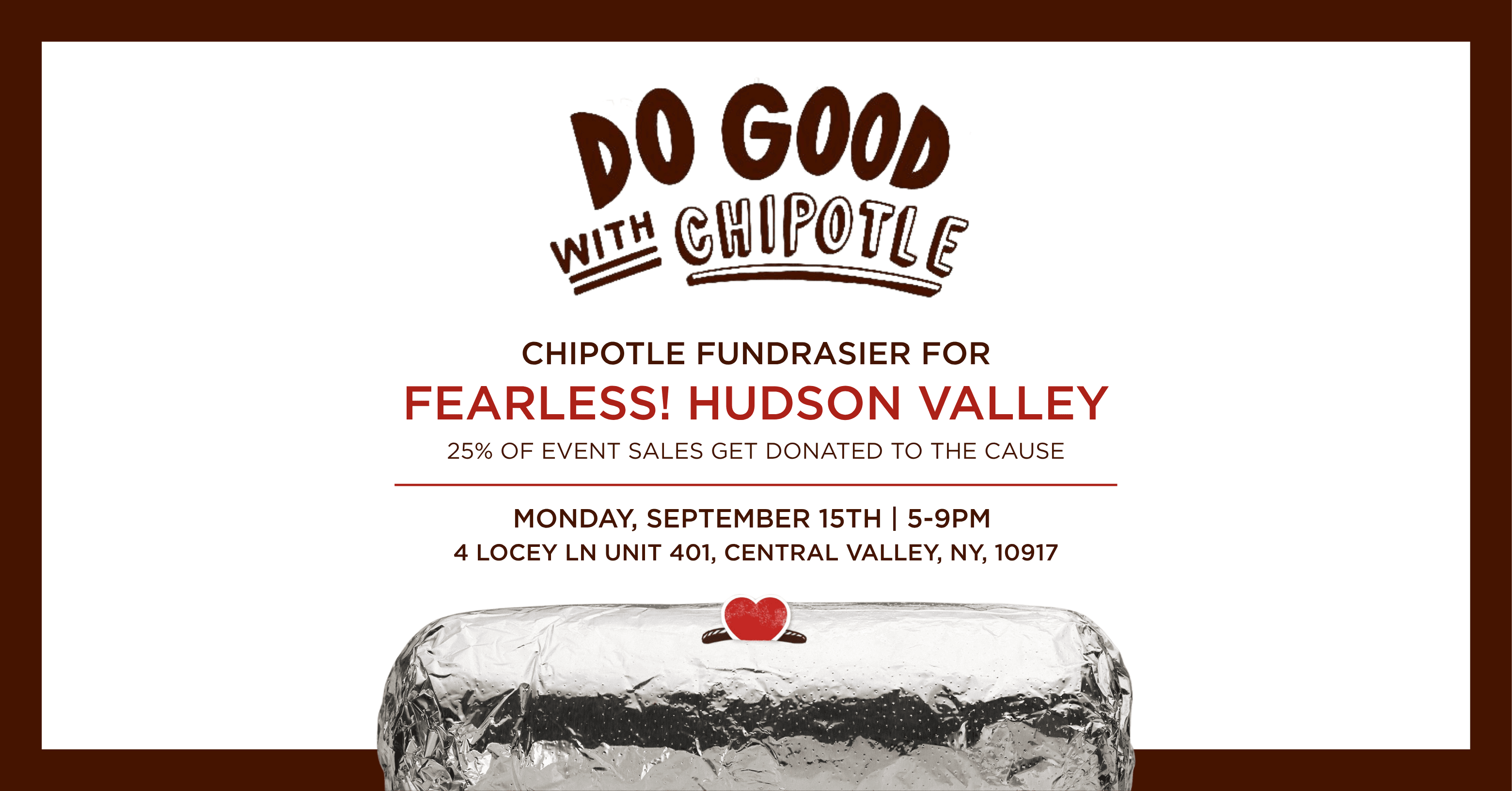 Chipotle Fundraiser for Fearless!