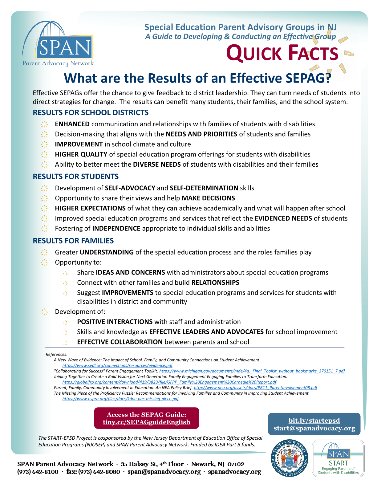 ¿Cuáles son los resultados de un SEPAG eficaz?
