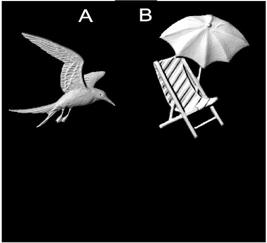 L22652 - Carved 3-D Wood Appliques ( Seagull in Flight, Beach Chair with Umbrella)