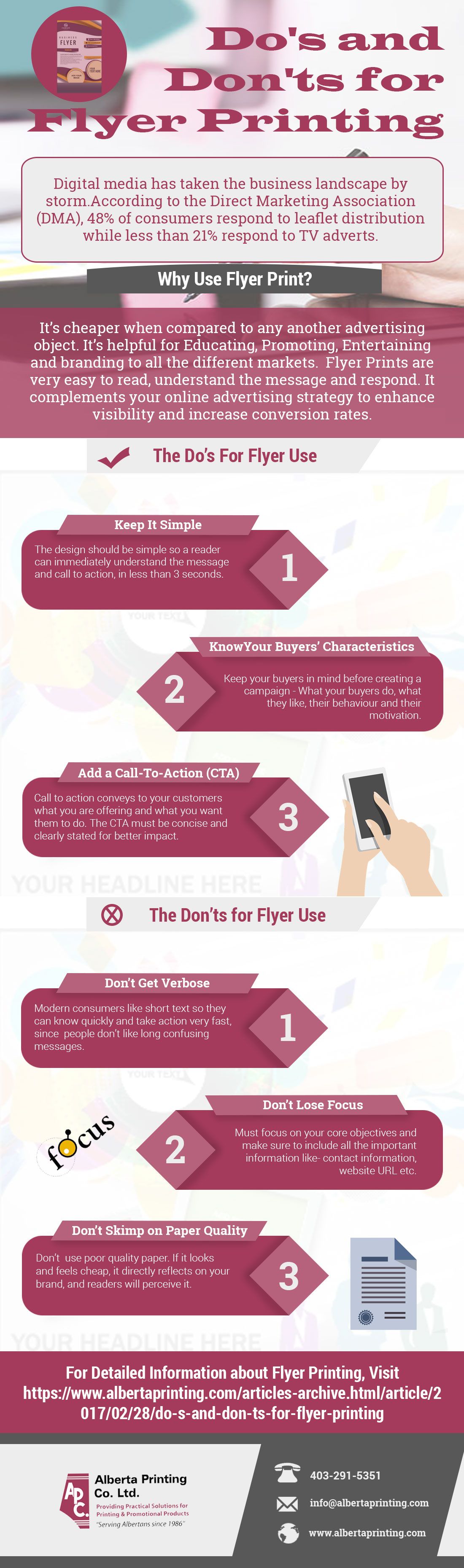 Do's and Don'ts for Flyer Printing