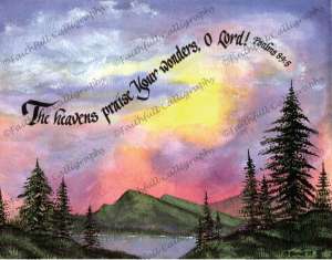 HEAVENS PRAISE (Psalms, Encouragement, Praise/Music)
