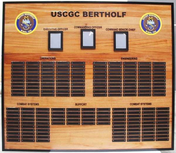Chain-of-command and military leadership boards and plaques