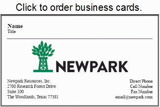 Newpark Business Card