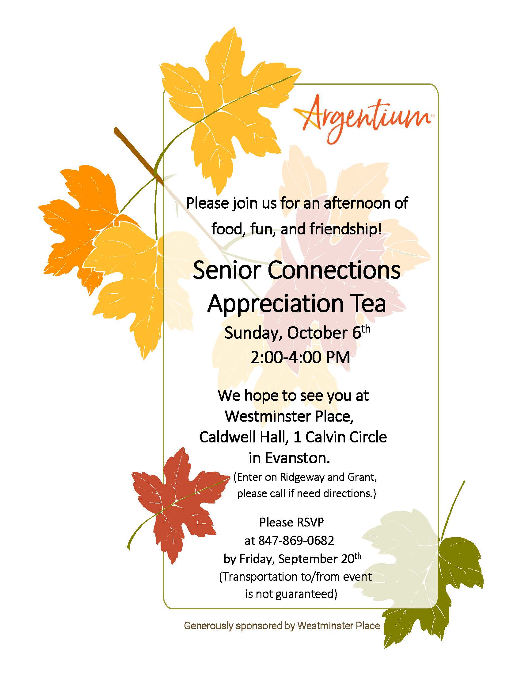 Senior Connections Appreciation Tea