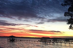 Lake Waccamaw at sunset