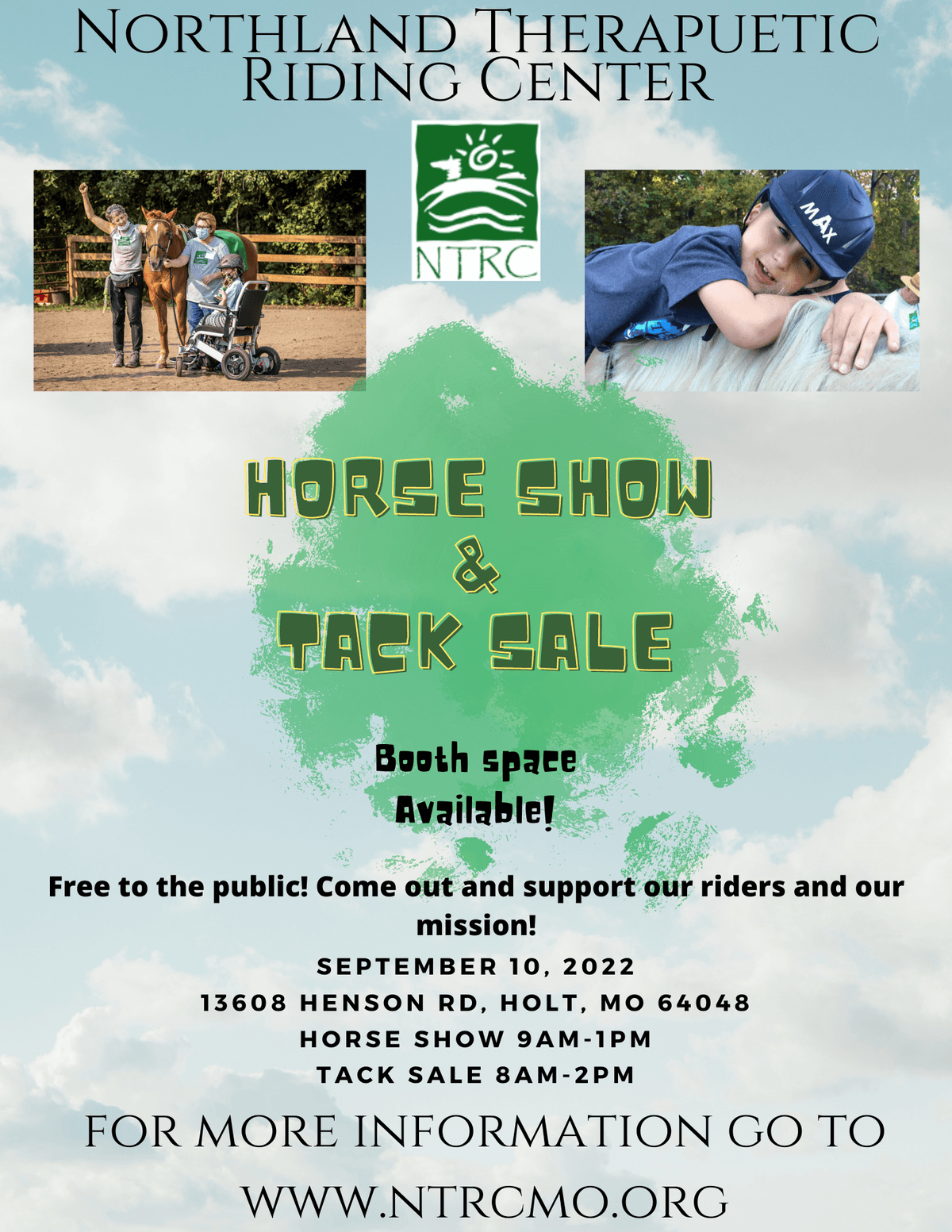 Annual Horse Show and Tack Sale News & Events Northland Therapeutic