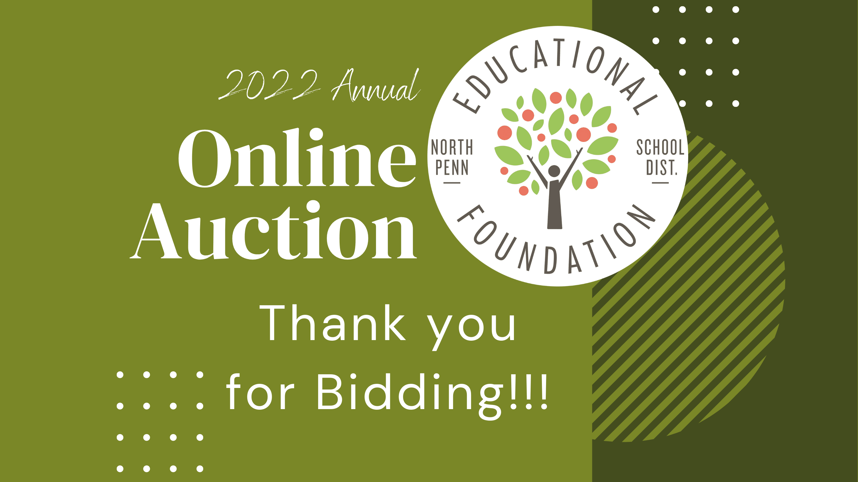 Thank You for Bidding in our 2022 Annual Online Auction!!!