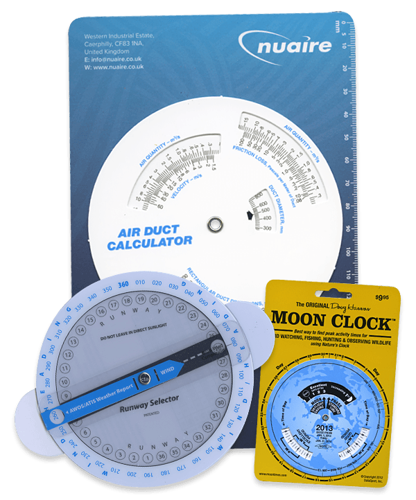 Plastic Wheel Chart Style Calculators 