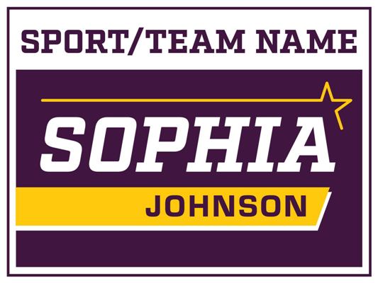 Yard Sign: Generic Sports