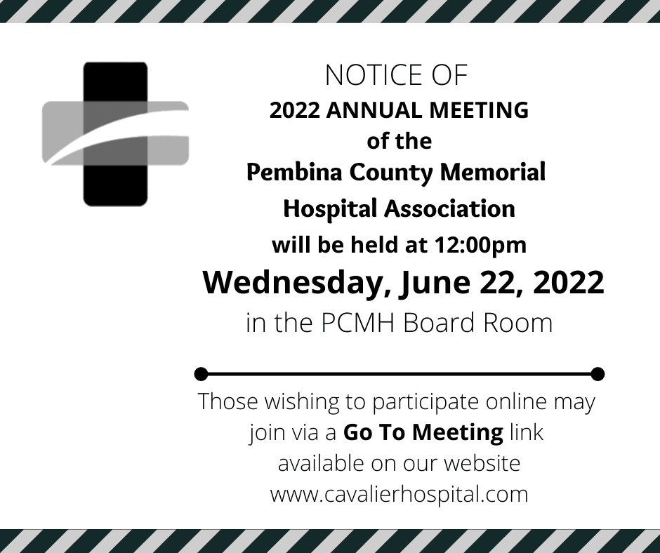 Pembina County Memorial Hospital Association Annual Meeting