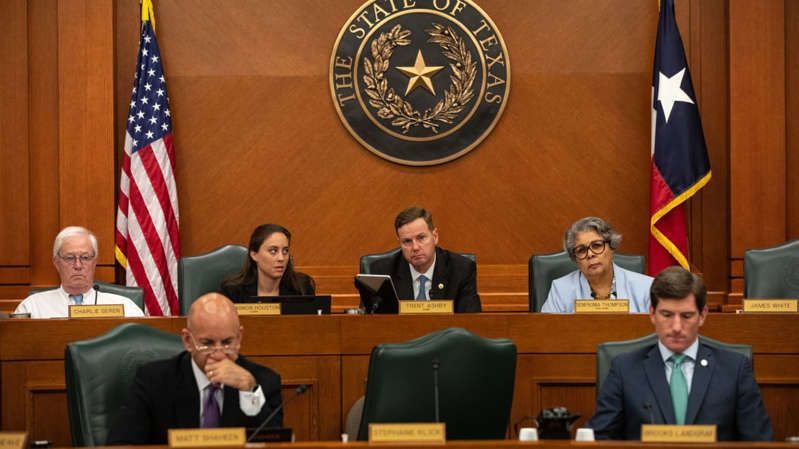 BP-1502 - Carved Plaque of the Great Seal of the State of Texas, in a Legislature  Hearing Room